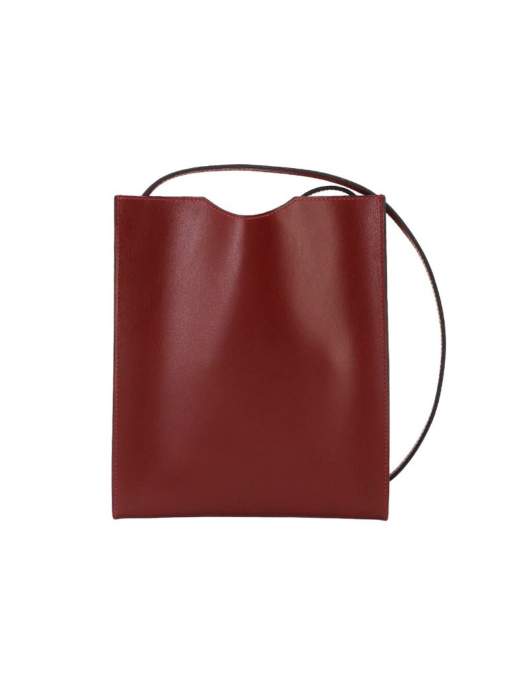 Hermes Onimetou Shoulder Bag Pochette Box Calf Rouge Ash Onimaitou